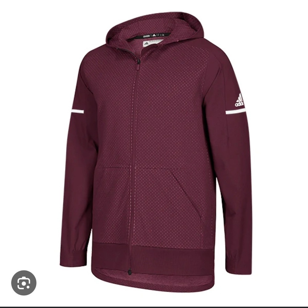 Adidas Men’s Maroon Squad Jacket | Size M | Excellent Condition